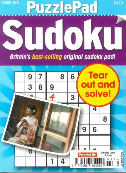 Puzzlelife Puzzlepad Sudoku Magazine