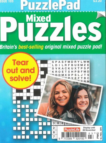 Puzzlelife Puzzlepad Mixed Puzzles Magazine